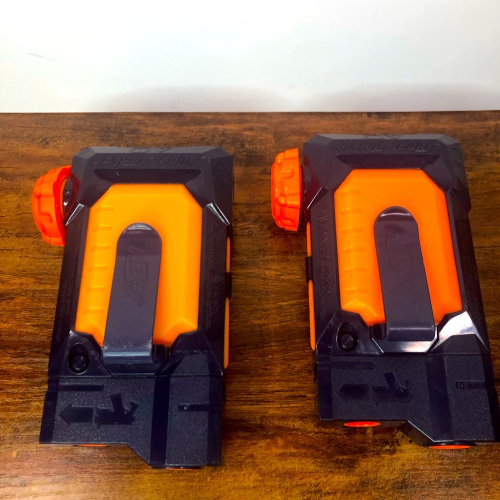 NERF Super Soaker Thunderstorm Ammo Water Clip Magazine 2010 Hasbro Lot‎ (2)